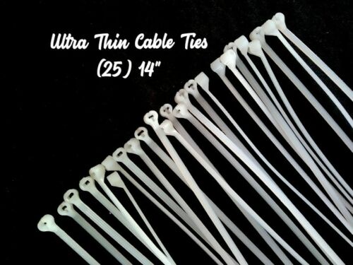 Ultra Thin Cable Ties For Reborn Doll Supply, 25 -14" Thomas & Betts Ties Ty234m